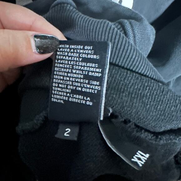 DVA Percent Men's Black Skull Hoodie Sweatshirt Size XXL Casual Hooded - Picture 7 of 9